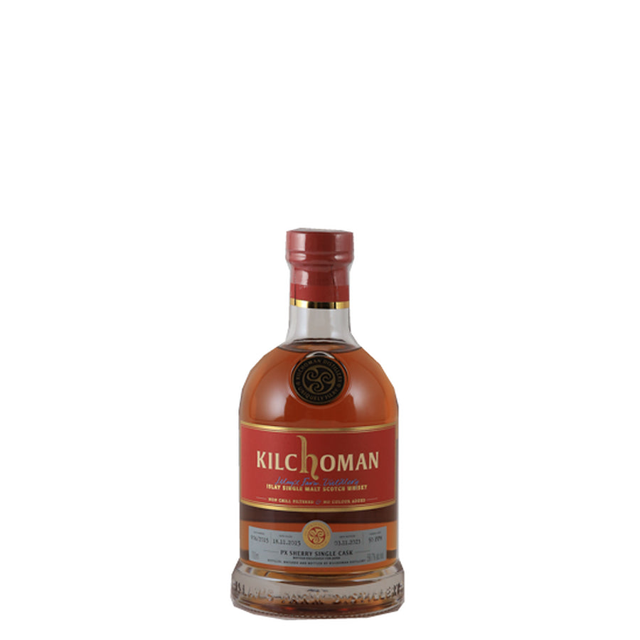 Kilchoman 7 Year Old 2015 PX Sherry Single Cask Islay Whisky 59.7% 700ml - bottle front