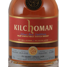 Load image into Gallery viewer, Kilchoman 7 Year Old 2015 PX Sherry Single Cask Islay Whisky 59.7% 700ml - front label