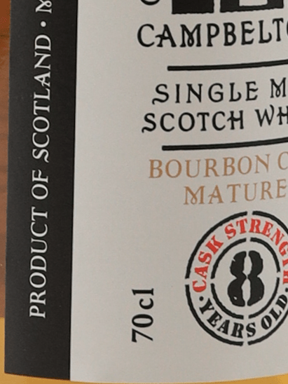 Kilkerran 8 Year Old Bourbon Cask - Bottle Of Japan