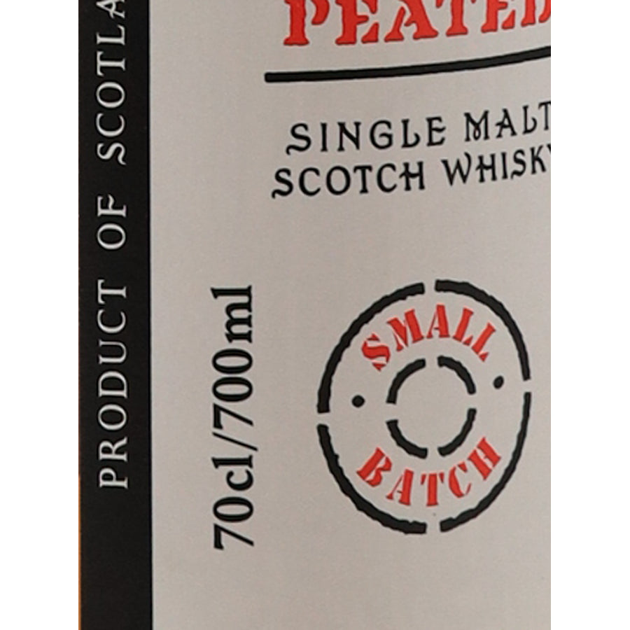 Kilkerran Heavily Peated Batch 12 58.4% 700ml - volume and small batch label