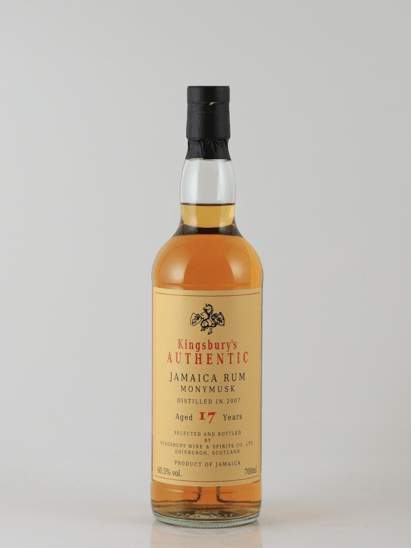 Kingsbury Authentic Jamaica Monymusk 17 Year Old 2007 - Bottle Of Japan