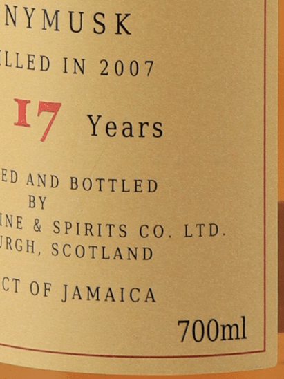 Kingsbury Authentic Jamaica Monymusk 17 Year Old 2007 - Bottle Of Japan