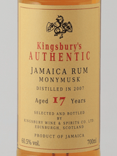 Load image into Gallery viewer, Kingsbury Authentic Jamaica Monymusk 17 Year Old 2007 - Bottle Of Japan