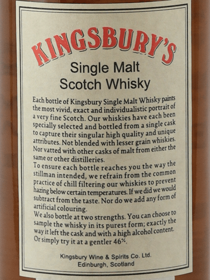 Kingsbury Caol Ila 14 Year Old 2011 - Bottle Of Japan