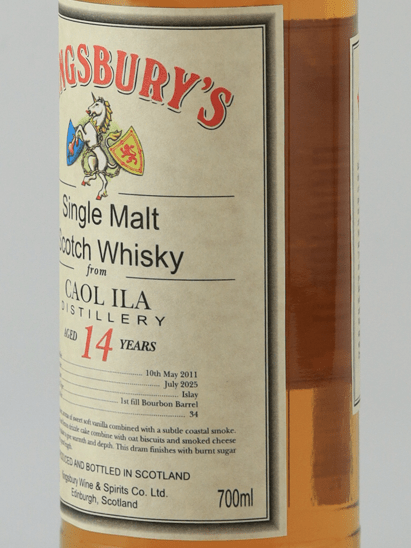 Kingsbury Caol Ila 14 Year Old 2011 - Bottle Of Japan