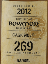 Load image into Gallery viewer, Kingsbury Gold Bowmore 13 Year Old 2012 - Bottle Of Japan