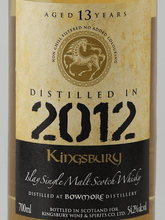 Load image into Gallery viewer, Kingsbury Gold Bowmore 13 Year Old 2012 - Bottle Of Japan