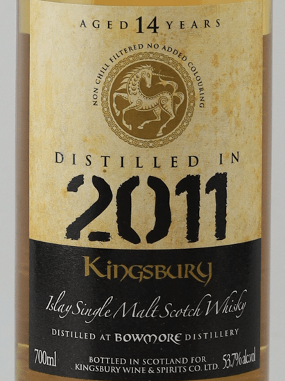 Kingsbury Gold Bowmore 14 Year Old 2011 - Bottle Of Japan