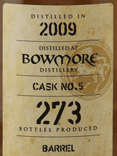 Load image into Gallery viewer, Kingsbury Gold Bowmore 16 Year Old 2009 - Bottle Of Japan