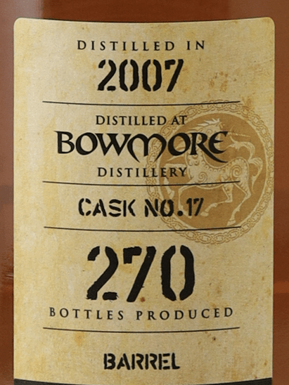 Kingsbury Gold Bowmore 18 Year Old 2007 - Bottle Of Japan