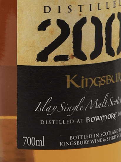 Kingsbury Gold Bowmore 19 Year Old 2006 - Bottle Of Japan