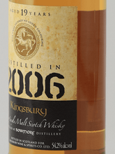 Load image into Gallery viewer, Kingsbury Gold Bowmore 19 Year Old 2006 - Bottle Of Japan