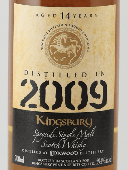 Kingsbury Gold Linkwood 14 Year Old 2009 - Bottle Of Japan