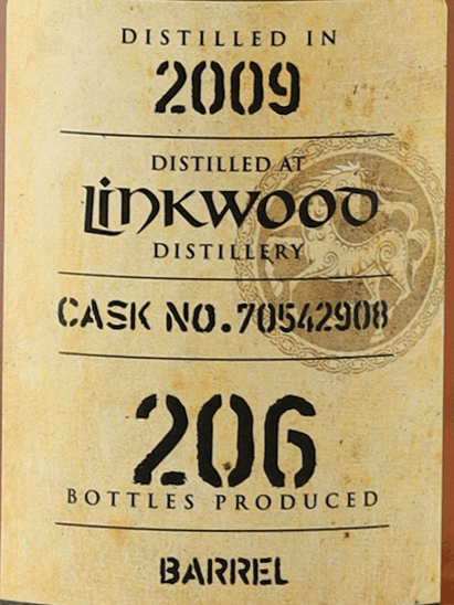 Kingsbury Gold Linkwood 14 Year Old 2009 - Bottle Of Japan