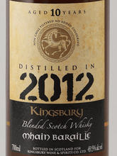 Load image into Gallery viewer, Kingsbury Gold Main Baraille 10 Year Old 2012 - Bottle Of Japan