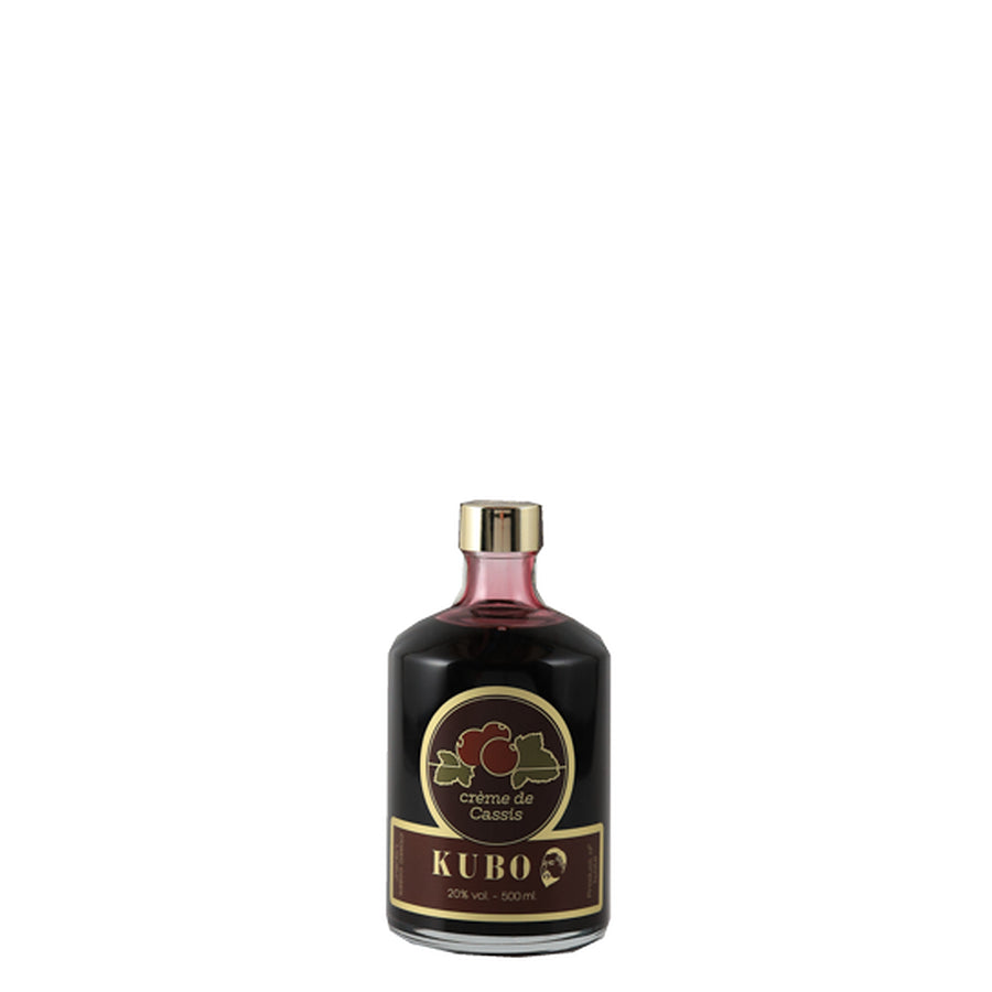 KUBO Creme de Cassis Japanese Blackcurrant Liqueur 20% 500ml - bottle front