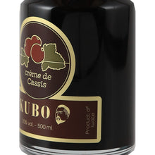 Load image into Gallery viewer, KUBO Creme de Cassis Japanese Blackcurrant Liqueur 20% 500ml - right label detail