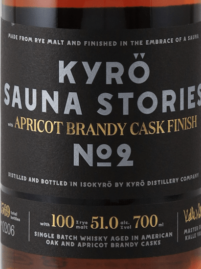 Kyuro Sauna Stories No.2 Apricot Brandy Cask Finish - Bottle Of Japan