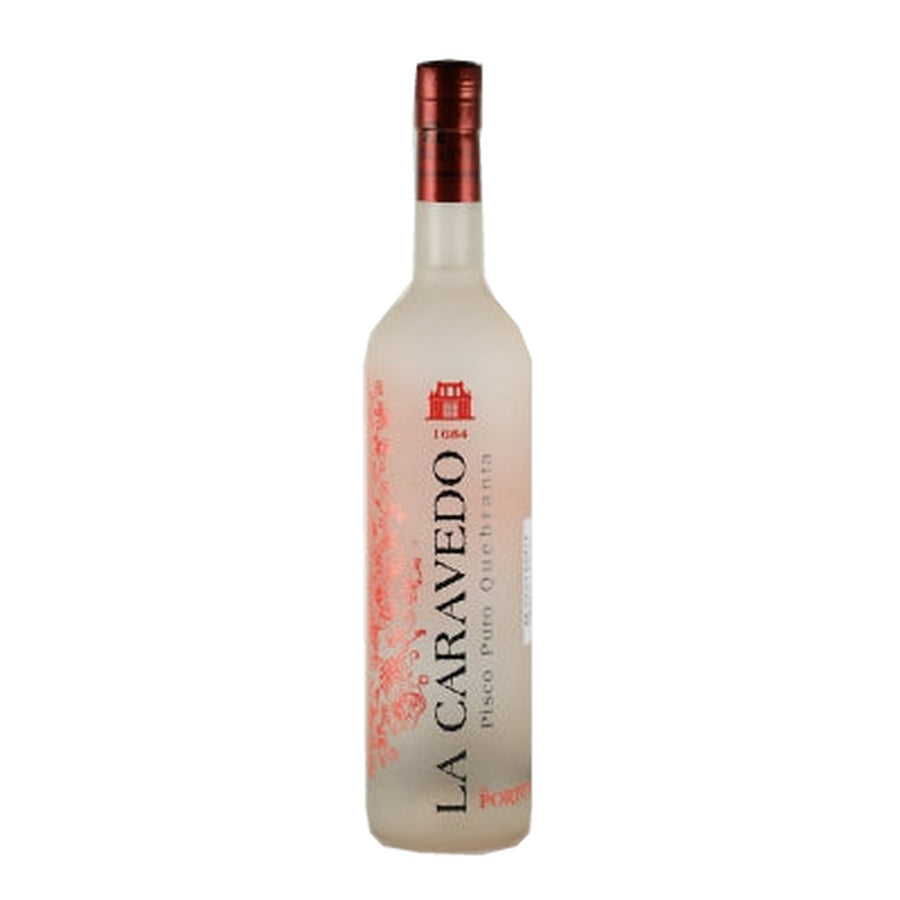 La Caravedo Pisco Puro Quebranta - bottle front