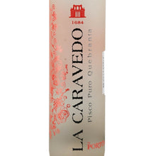 Load image into Gallery viewer, La Caravedo Pisco Puro Quebranta - front label
