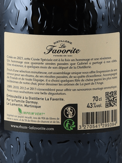 La Favorite La Perle de Lange Selection Spécial Gabriel - Bottle Of Japan