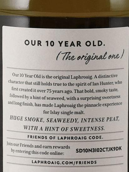 Laphroaig 10 Year Old 750ml - Bottle Of Japan