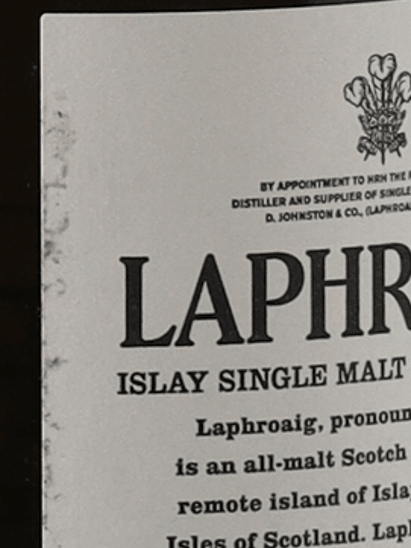 Laphroaig 10 Year Old 750ml Old Label - Bottle Of Japan