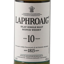 Load image into Gallery viewer, Laphroaig 10 Year Old 40% 750ml Old Label - front label detail