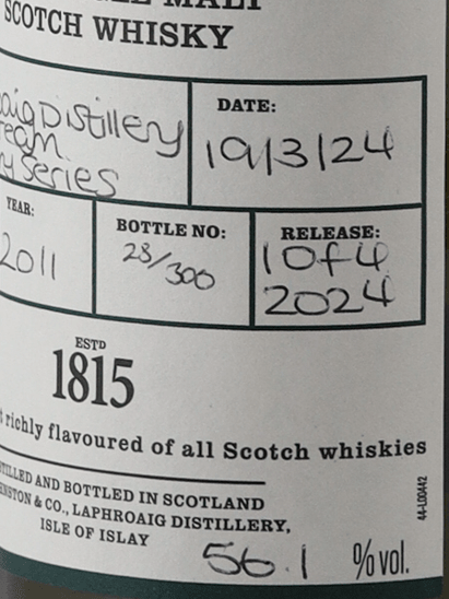 Laphroaig 2011 Single Cask 5944 - Bottle Of Japan