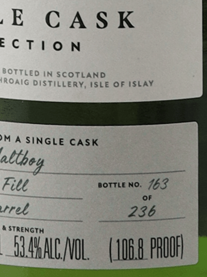 Laphroaig 2013 Single Cask 895 - Bottle Of Japan