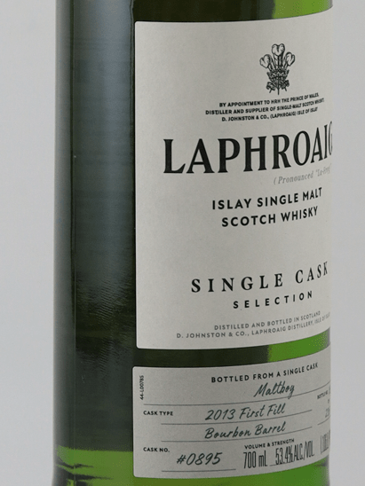 Laphroaig 2013 Single Cask 895 - Bottle Of Japan