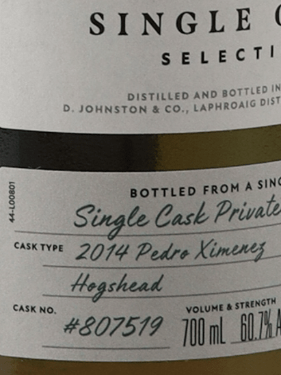Laphroaig 2014 Single Cask 807519 - Bottle Of Japan
