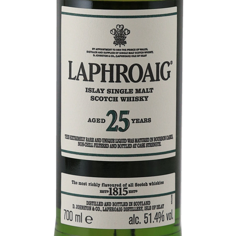 Laphroaig 25 Year Old Cask Strength 2019 Release 51.4% 700ml - front label