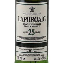 Load image into Gallery viewer, Laphroaig 25 Year Old Cask Strength 2019 Release 51.4% 700ml - front label