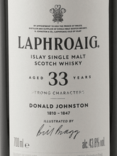 Load image into Gallery viewer, Laphroaig 33 Year Old Strong Characters Donald Johnston - Bottle Of Japan