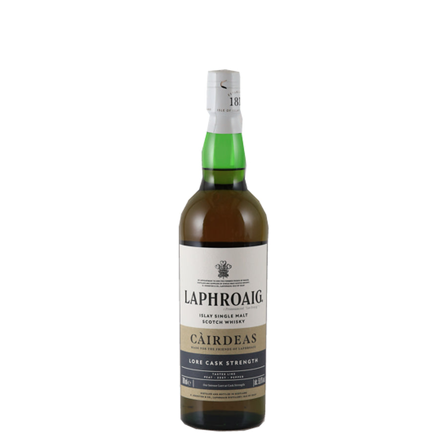 Laphroaig Cairdeas 2025 Lore Cask Strength 59.6% 700ml Islay Scotch whisky - front bottle