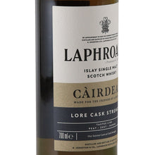 Load image into Gallery viewer, Laphroaig Cairdeas 2025 Lore Cask Strength 59.6% 700ml Islay Scotch whisky - left label angle