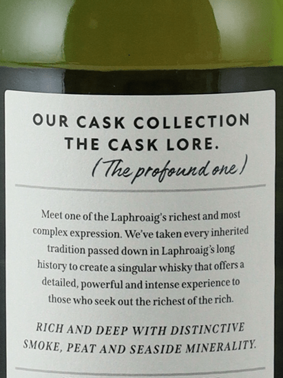 Laphroaig Lore New Label - Bottle Of Japan