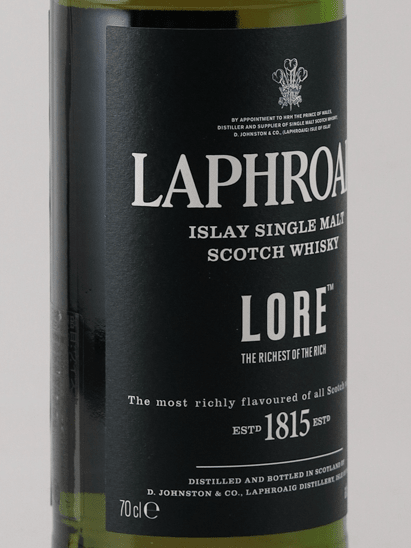 Laphroaig Lore Old Label - Bottle Of Japan
