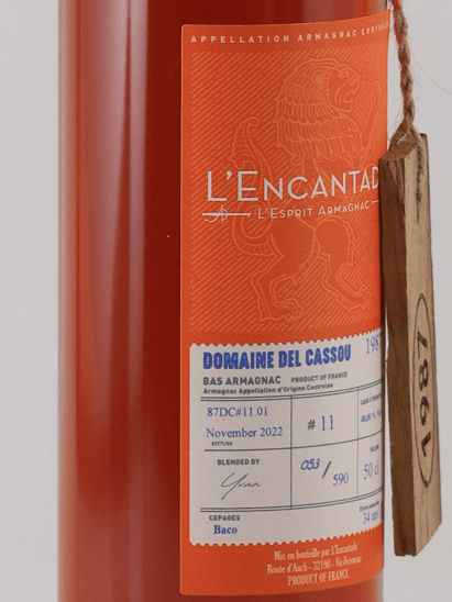 L'Encantada Domaine del Cassou 1987 - Bottle Of Japan