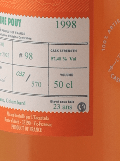 L'Encantada Domaine Pui 1998 - Bottle Of Japan