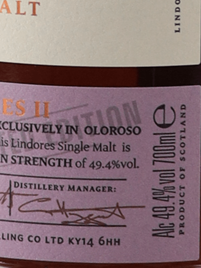 Lindores Single Malt The Cask of Lindores Sherry Cask 2 - Bottle Of Japan