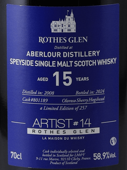 LMDW Artist Aberlour 15 Year Old 2008 - Bottle Of Japan