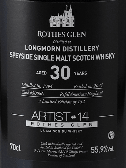 LMDW Artist Longmorn 30 Year Old 1994 - Bottle Of Japan