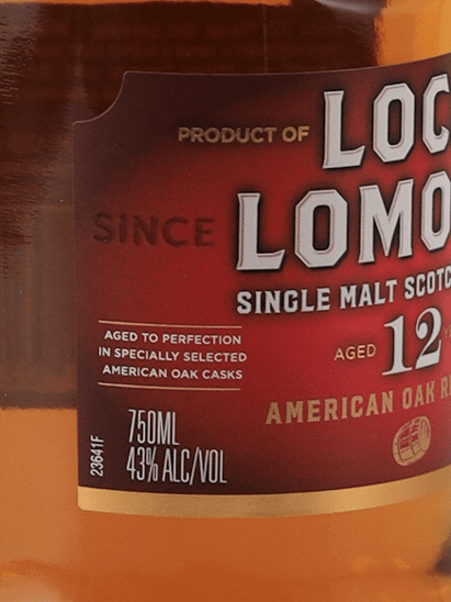 Loch Lomond 12 Year Old American Oak Reserve - Bottle Of Japan