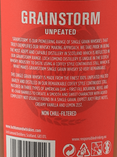 Loch Lomond Single Grain Unpeated - Bottle Of Japan