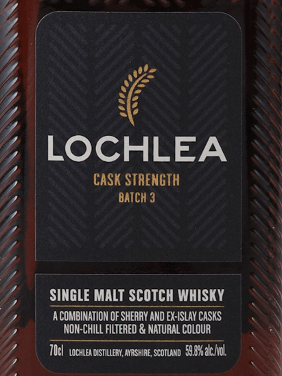 Lochlea Cask Strength Batch 3 - Bottle Of Japan