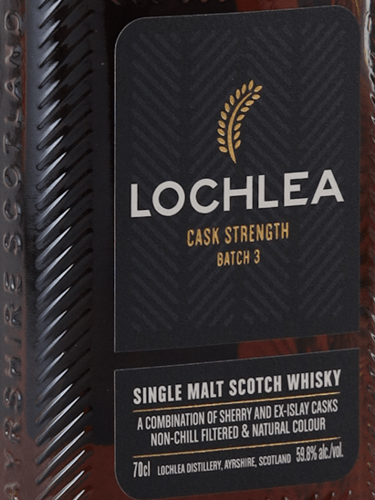 Lochlea Cask Strength Batch 3 - Bottle Of Japan