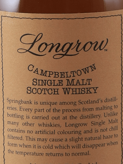 Longrow 10 Year Old 1993 Old Label - Bottle Of Japan