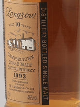 Load image into Gallery viewer, Longrow 10 Year Old 1993 Old Label - Bottle Of Japan